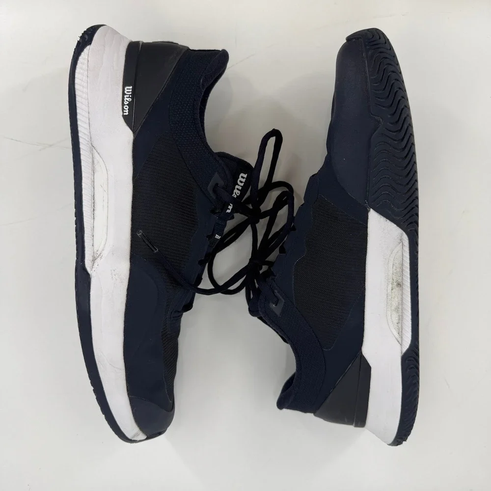 Wilson Rush Pro 4.0 Tennis Shoes Mens 9.5 Navy Blue Good WRS335920 Athletic